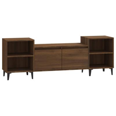 Tv-meubel 160x35x55 cm bewerkt hout bruineikenkleurig Tv-meubel 160x35x55 cm bewerkt hout bruineikenkleurig