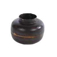 Theelichthouder Hidde metaal bruin 8 cm | 12 stuks - thumbnail