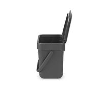 Brabantia sort & go afvalbak 3l grijs - thumbnail