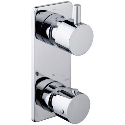 Wiesbaden Caral Inbouwthermostaat Douchekraan 2-weg Chroom