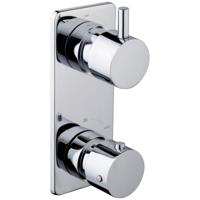 Wiesbaden Caral Inbouwthermostaat Douchekraan 2-weg Chroom - thumbnail