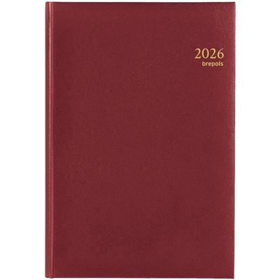Brepols agenda Omega Lima 6-talig, bordeaux, 2026