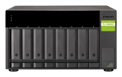 QNAP TL-D800C behuizing voor opslagstations 2.5/3.5 HDD-/SSD-behuizing Zwart, Grijs
