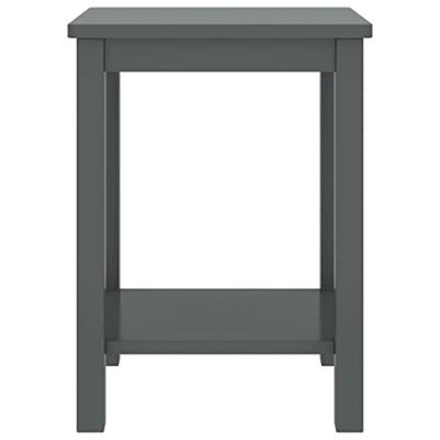 Nachtkastje 35x30x47 cm massief grenenhout donkergrijs Nachtkastje 35x30x47 cm massief grenenhout donkergrijs