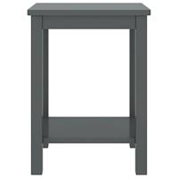 Nachtkastje 35x30x47 cm massief grenenhout donkergrijs - thumbnail