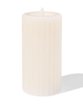 HEMA Kaars LED ribbel ivoor (ivoor)