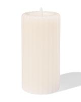 HEMA Kaars LED ribbel ivoor (ivoor) - thumbnail