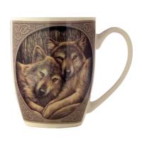 Lisa Parker Trouwe Wolf Vriend Porselein Mok - thumbnail