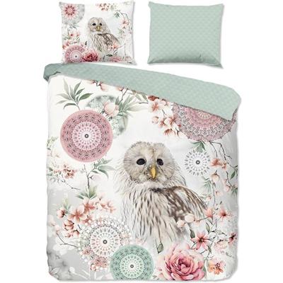 HIP Dekbedovertrek "mandalas & uil" - Wit - (240x200/220 cm) - Katoen Flanel