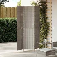 Kamerscherm Grijs 147 x 180 cm poly rattan - thumbnail