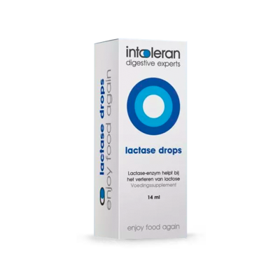 Lactase Drops - 14 ml | Lactose Intolerantie | Bevat vloeibaar Lactase enzym dat helpt bij het verteren van Lactose | Lactose-vrij koken | Intoleran