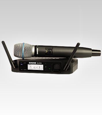 Shure GLXD24E/B87A-Z2 draadloos handheld systeem (2.4 GHz)