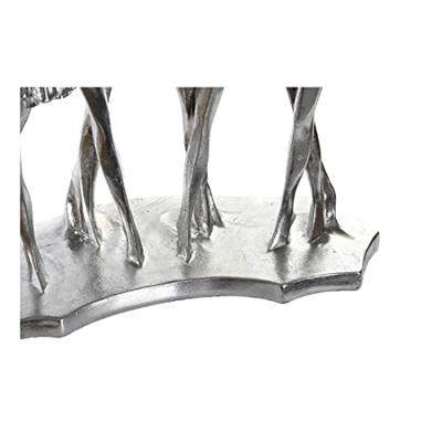 Decoratieve figuren DKD Home Decor Gouden Zilverkleurig Balletdanseres 33,5 x 14,5 x 32 cm (2 Stuks)