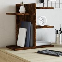 Bureau organiser 42x21,5x42 cm bewerkt hout gerookt eikenkleur - thumbnail