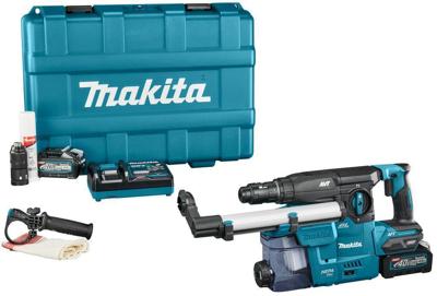 Makita HR009GM202 Accu combihamer SDS-Plus 3,9J + snelwisselboorkop + stofafzuiging XGT 40V Max 4.0Ah in koffer