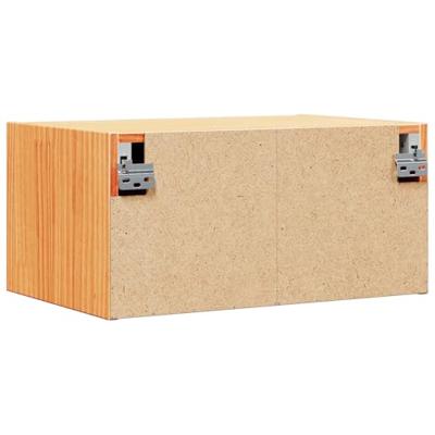 Wandbevestigde nachttafel 2 pcs Wasbruin 50 x 32.5 x 24 cm