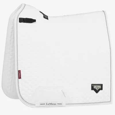 LeMieux Zadeldek Puissance Suede wit maat:dr cob