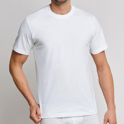 2-pack heren American T-Shirts - Wijd model heren ondershirt katoen - wit en zwart