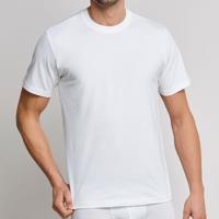 2-pack heren American T-Shirts - Wijd model heren ondershirt katoen - wit en zwart - S - S - S - thumbnail