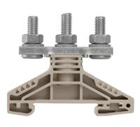 Weidmüller 1789770000 Doorgangsserieklem Boutaansluiting Donkerbeige 25 stuk(s) - thumbnail