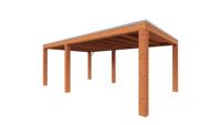 Trendhout Overkapping Palermo XXL 625x380 cm- Plat dak- Hout- Trendhout - thumbnail