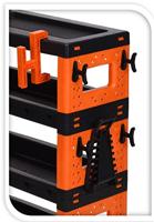 FX-Tools gereedschapswagen 4-laags zwart en oranje - thumbnail