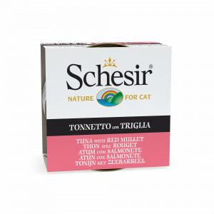 Schesir Cat in Gelatina Adult 85 gr Tonijn met zeeas