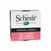 Schesir Cat in Gelatina Adult 85 gr Tonijn met zeeas - thumbnail