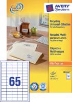 Etiket Avery Zweckform LR3666 38x21.2mm recycled wit 6500 etiketten - thumbnail