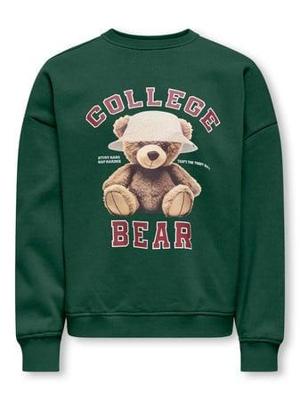 Kids ONLY winter sweater meisjes - groen - KogBila - oversize fit