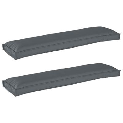 VidaXL Pallet kussen set 2 pcs antraciet 150 x 40 x 8 cm oxford stof