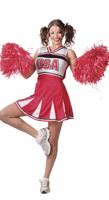 USA Cheerleader outfit dames - thumbnail