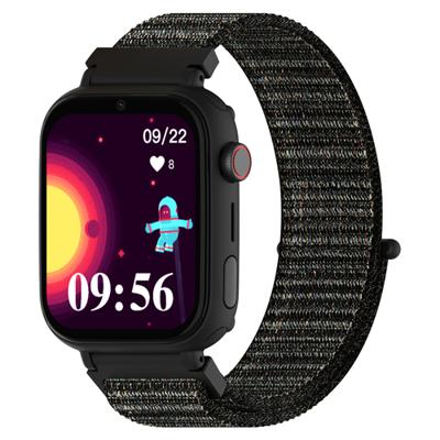 DCU TECNOLOGIC - Smartwatch voor kinderen met Android systeem - WhatsApp - GPS positionering - videogesprekken - SOS-knop - kinderbeveiliging - Kleur: Zwart, Normal