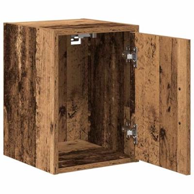 VidaXL Garage wandkasten 2 st bewerkt hout oud hout VidaXL Garage wandkasten 2 st bewerkt hout oud hout