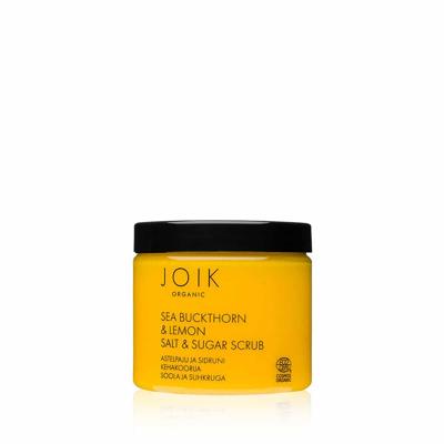 Joik Sea buckthorn & lemon sugar & salt scrub vegan (220 gr)