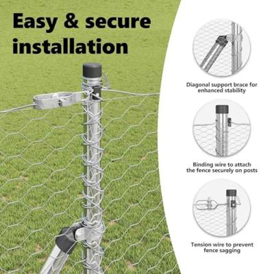 VidaXL Afrasteringspaal zilver 25 x 1,2 m (36 mm gaas) staal