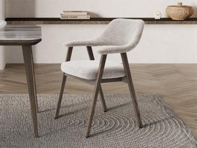 Stoel RAZMOK gerookte massieve eik/zand stof Stoel RAZMOK gerookte massieve eik/zand stof