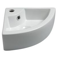 Wiesbaden Pallas hoekfontein 44,5 x 32,5 x 13 cm keramiek glans wit - thumbnail