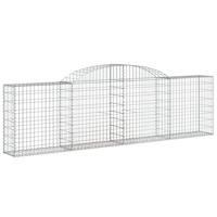 VidaXL Schanskorf gewelfd 300x30x80/100 cm gegalvaniseerd ijzer - thumbnail