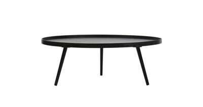 Woood Mesa bijzettafel Ø100 cm Zwart