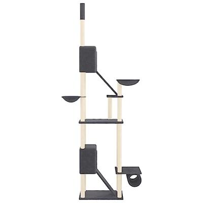 VidaXL Kattenmeubel vloer tot plafond 277-303 cm donkergrijs - thumbnail
