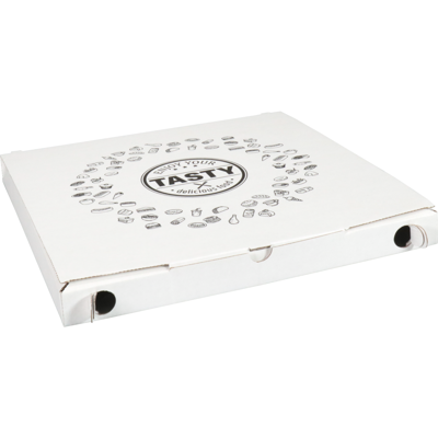 Pizzadoos | TASTY | golfkarton | 32x32x3cm | vegetale | wit | 150 stuks