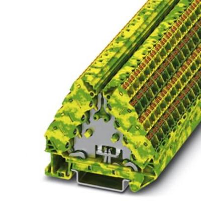 Phoenix Contact 1070018 Aardklem 8.3 mm Push-In-klem Groen, Geel 10 stuk(s) Piece