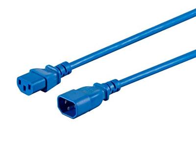 Monoprice 18AWG Verlengkabel/snoer - 2,4 m - Blauw 3 Dirigent PC/Mon 10A (IEC 60320 C14 naar IEC 60320 C13)