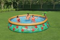 Bestway fast set zwembadset paradise palms opblaasbaar 457x84 cm - thumbnail