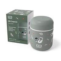 Kleine geïsoleerde lunchbox - MONBENTO - Luchtdichte lunchbox - Houdt eten tot 5 uur warm/vers - MB Capsule Raccoon - thumbnail