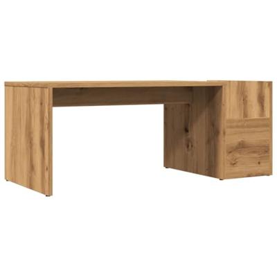 Salontafel 90x45x35 cm bewerkt hout artisan eikenkleurig