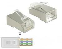 DeLOCK RJ45 Crimp+Cut Plug Cat.6 STP stekker - thumbnail