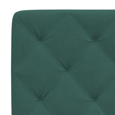 Bed met matras fluweel donkergroen 120x200 cm - thumbnail