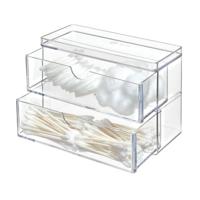 iDesign - Mini Ladekastje, 2 Lades, 17.8 x 7.6 x 11.4 cm, Kunststof, T - thumbnail